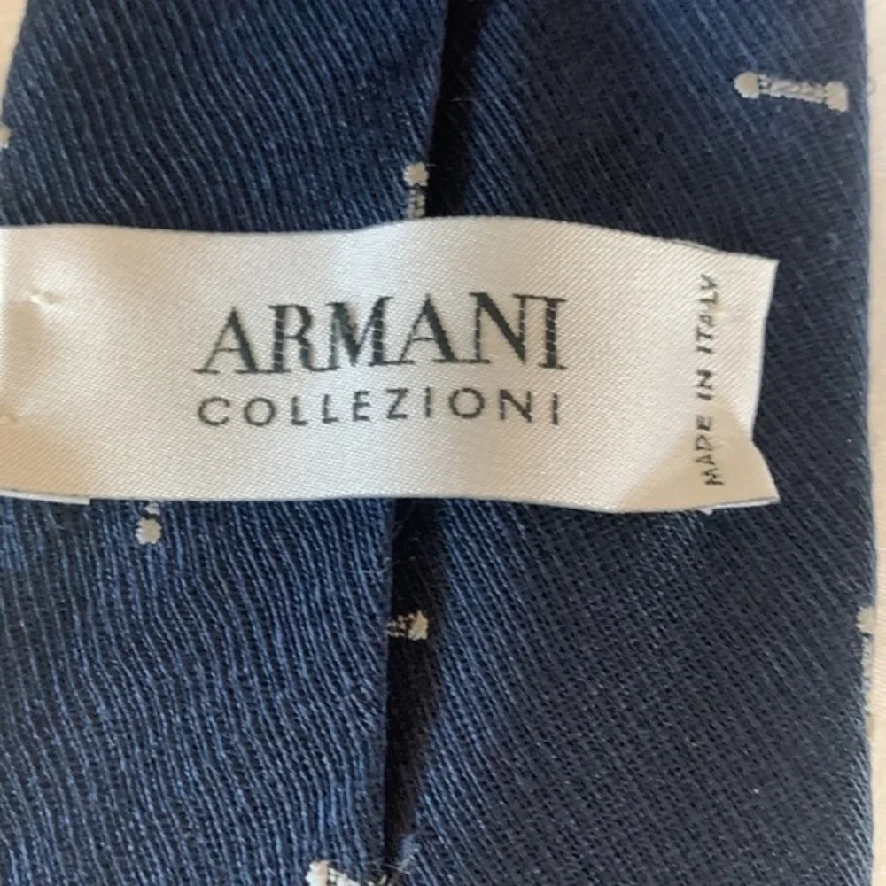 ARMANI COLLEZIONI Italy Navy Silk Tie